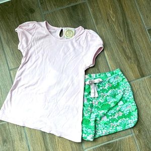 Coordinating shorts outfit